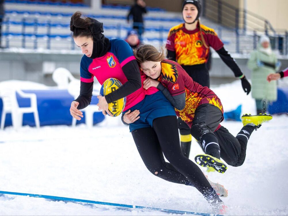 Женская команда «ВВА-Подмосковье» выиграла Кубок России по регби на снегу