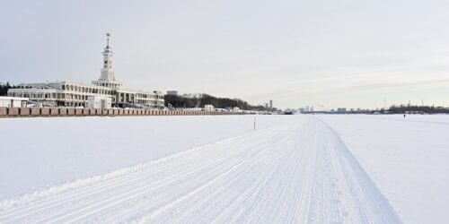 На Северном речном вокзале появилась лыжная трасса с пунктом проката снаряжения — Спорт в Москве