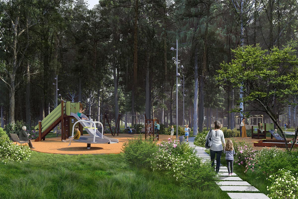 В Щукинском парке с Всехсвятской рощей обновят существующие и создадут новые детские и спортивные площадки