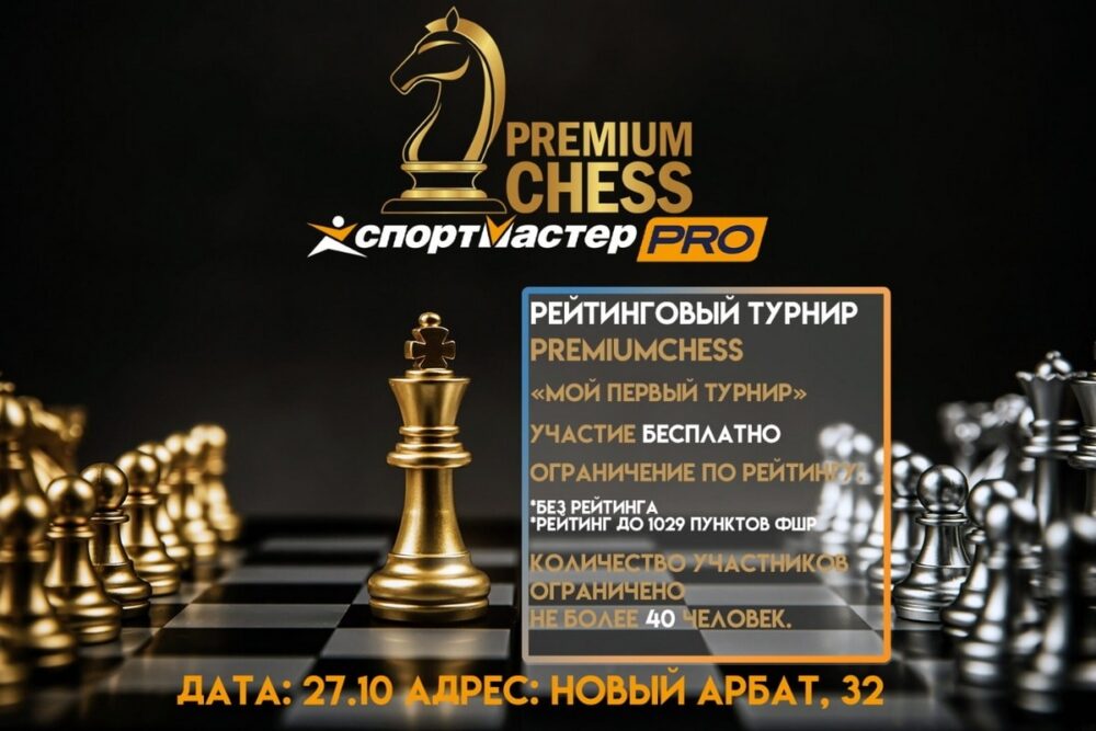 Школа Premium Chess приглашает на «Мой первый турнир» — Спорт в Москве