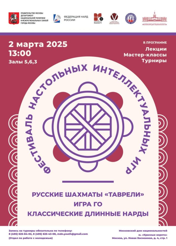 Фестиваль настольных интеллектуальных игр — Спорт в Москве