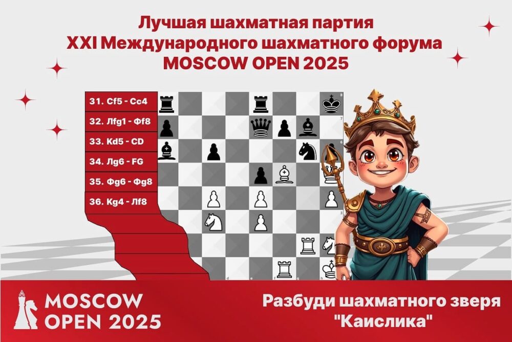 Конкурс на лучшую партию Международного форума Moscow Open 2025 — Спорт в Москве
