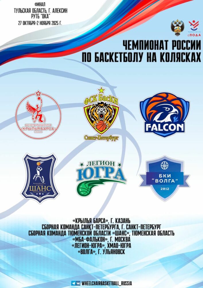 6 команд ведут борьбу в финальном круге за титул чемпионов России по баскетболу на колясках — Спорт в Москве