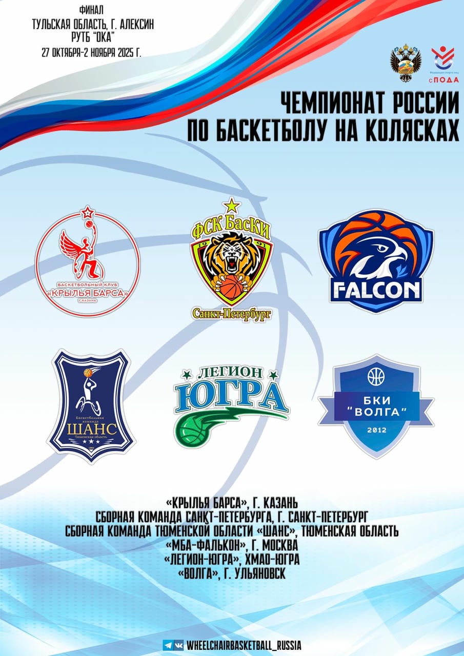 6 команд ведут борьбу в финальном круге за титул чемпионов России по баскетболу на колясках — Спорт в Москве