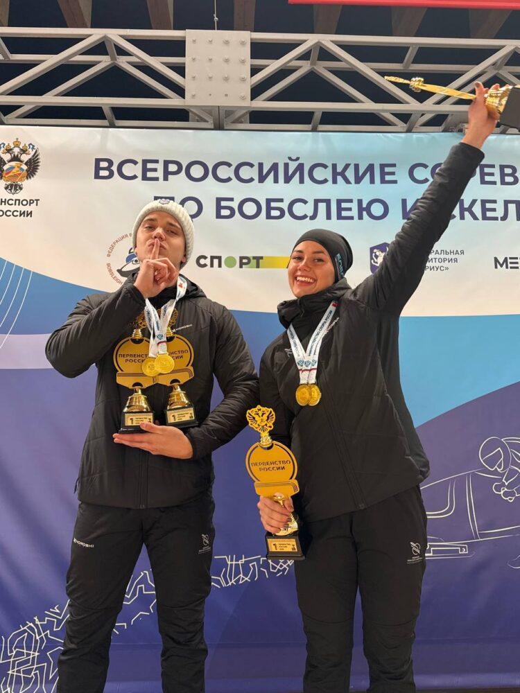 Четыре золотые медали на первенстве России по бобслею завоевали подмосковные спортсмены — Спорт в Москве