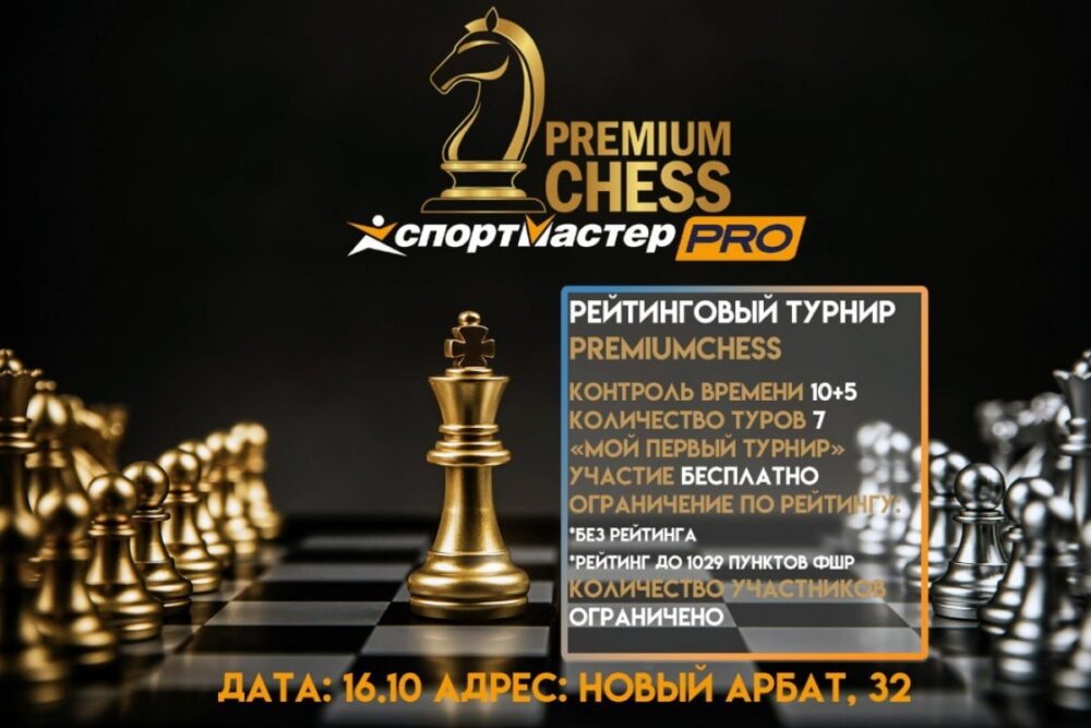Турниры Premium Chess по быстрым шахматам пройдут в ближайшее воскресенье — Спорт в Москве