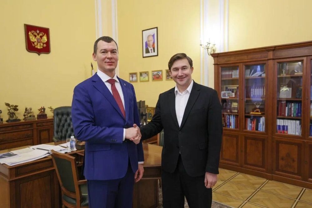 Михаил Дегтярев и Сергея Карякин обсудили проекты по развитию шахмат — Спорт в Москве