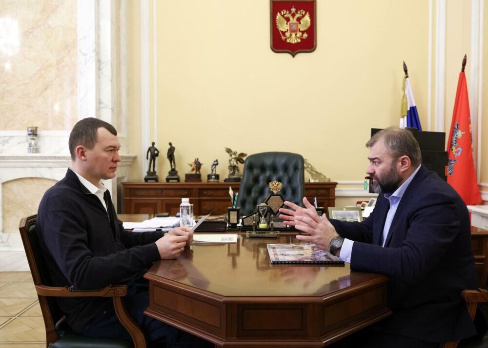 Михаил Дегтярев провел рабочую встречу с попечителем благотворительного фонда «Спорт начинается с детей» Михаилом Пореченковым — Спорт в Москве