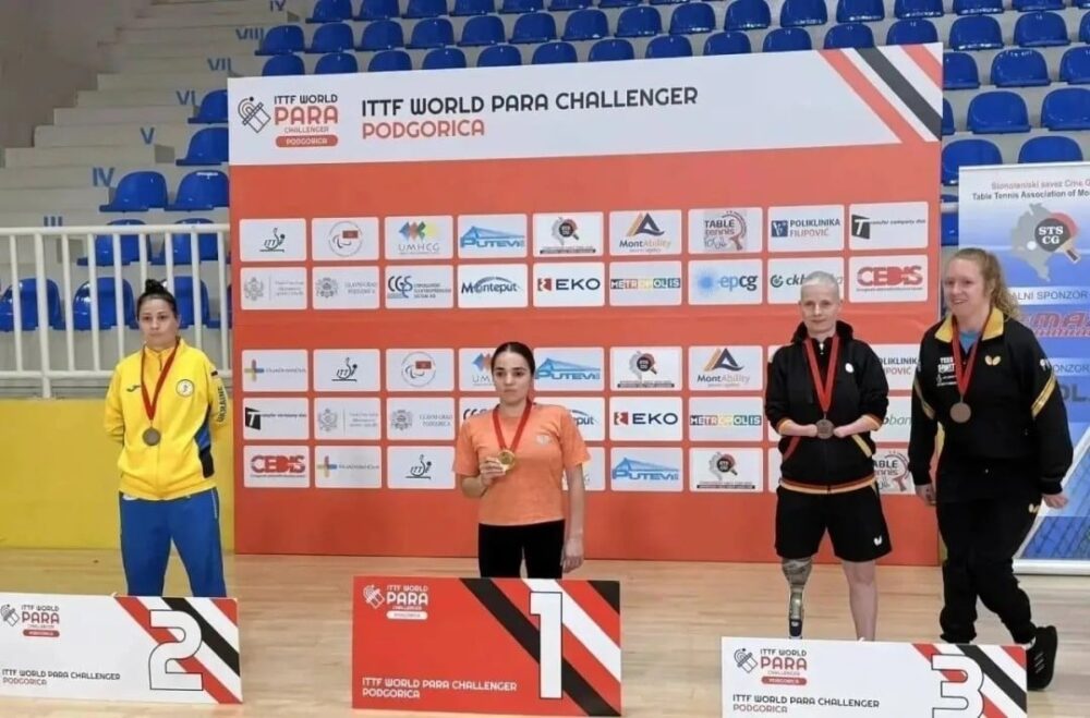 Пять медалей завоевали подмосковные теннисисты на международном турнире ITTF World Para Challenger в Подгорице — Спорт в Москве