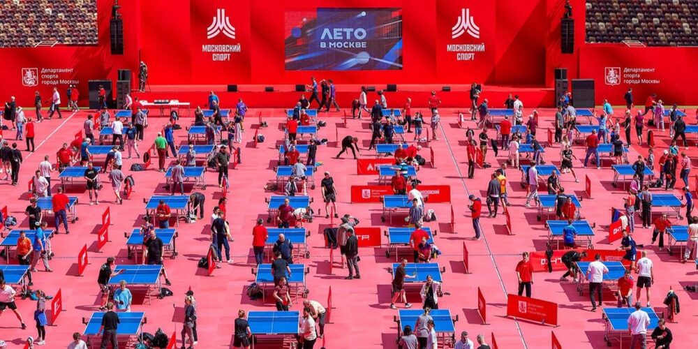 Проект «Лето в Москве» начался с нового мирового рекорда по настольному теннису — Спорт в Москве