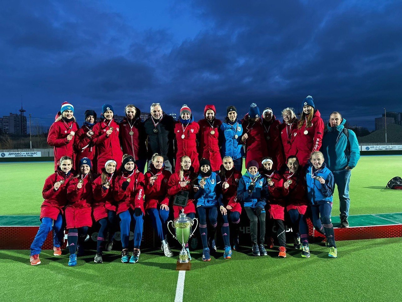 Клуб «Динамо-Электросталь» выиграл чемпионат России по хоккею на траве среди женских команд