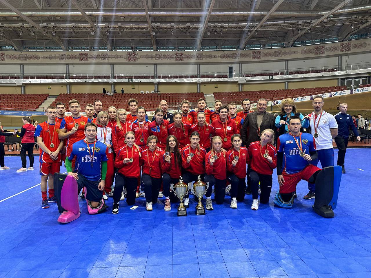 Подмосковные спортсмены в составе сборной России стали победителями международного турнира по индорхоккею