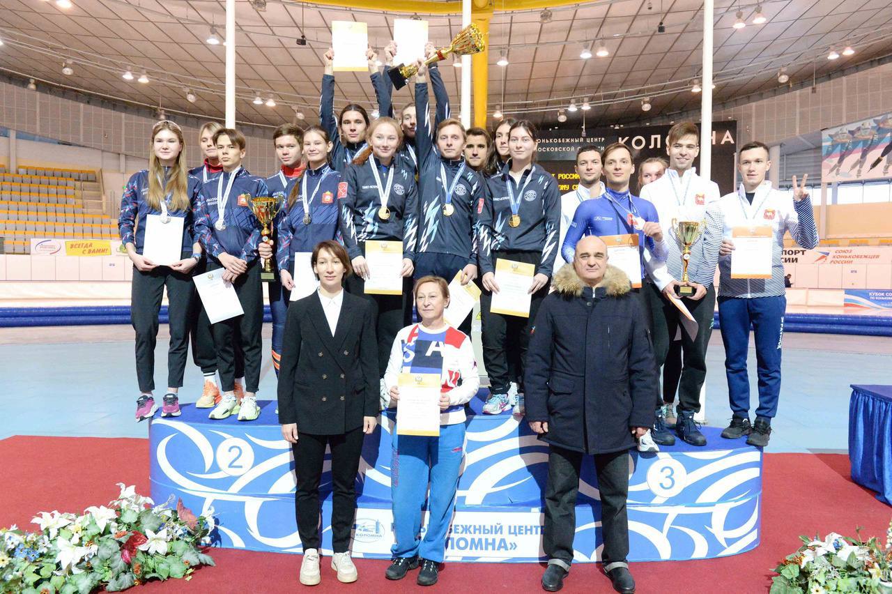 Подмосковные спортсмены стали вице-чемпионами России по шорт-треку